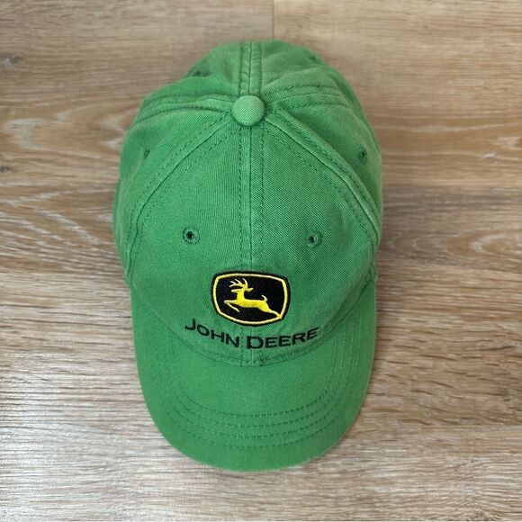 John Deere Toddler Green Embroidered Baseball Cap Hat - Picture 2 of 11